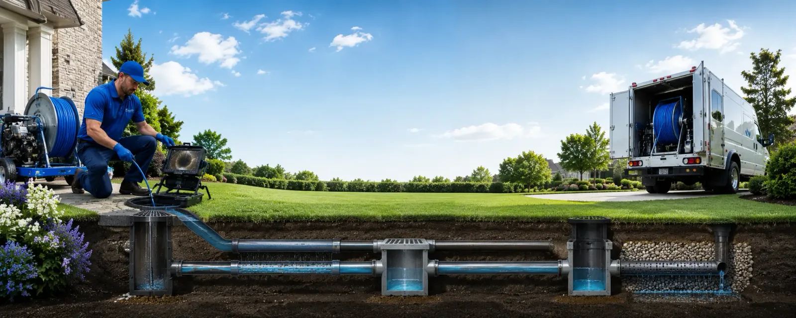 Outdoor drain cleaning information for Blooming Grove, TX